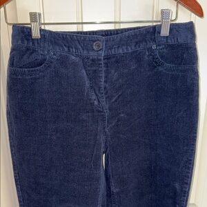 Reitmans Cords Blue Corduroy Flare preferred Fit Pants Stretch Women’s Size 7